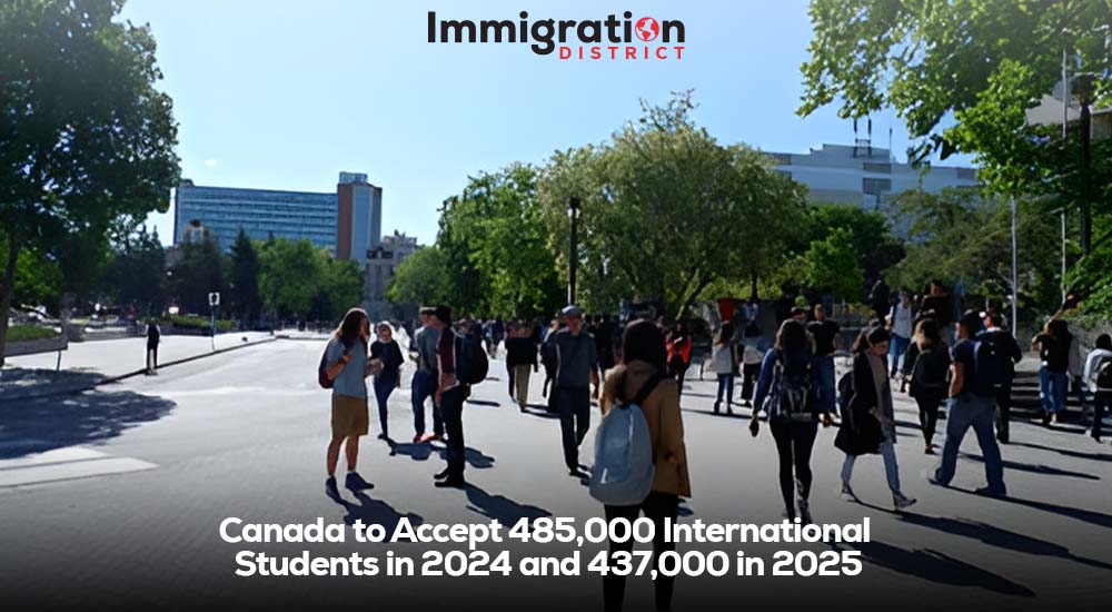 Canada to Welcome 485,000 International Students in 2024: Immigration Growth and Opportunities